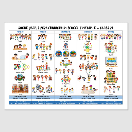 Curriculum Timetable - Shore